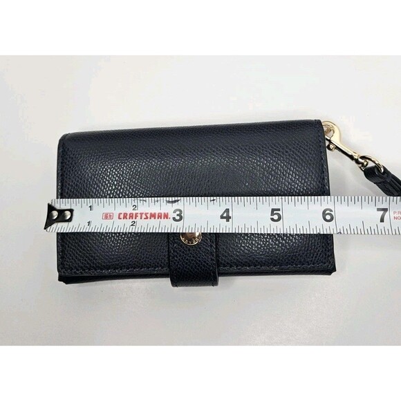 Coach Mini Cora Domed Satchel Bi Color Leather F34517 Midnight Blue W/ Wristlet - Picture 15 of 16